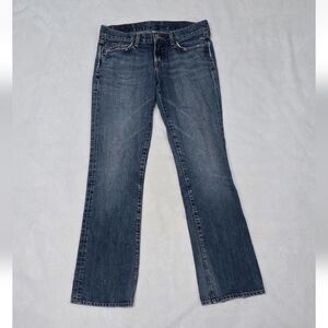 Women's Lucky Brand Jeans Bootcut Medium Wash Y2K Mid Rise Size 6 Long (32×32)